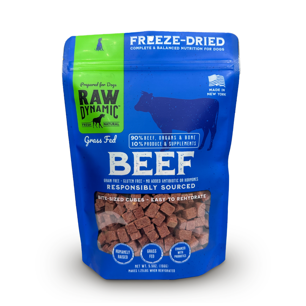 Raw Dynamic Freeze Dried Canine Beef 5.5oz bag