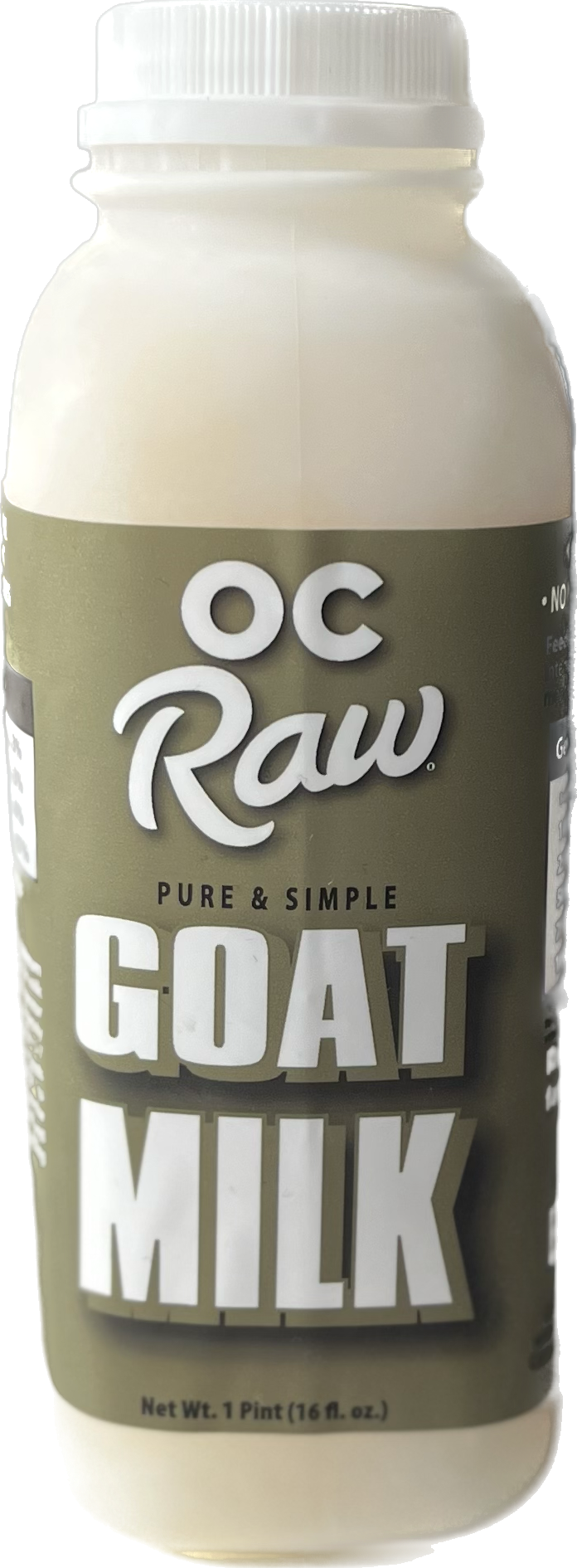 OC Raw Pure and Simple Goat Milk 16oz