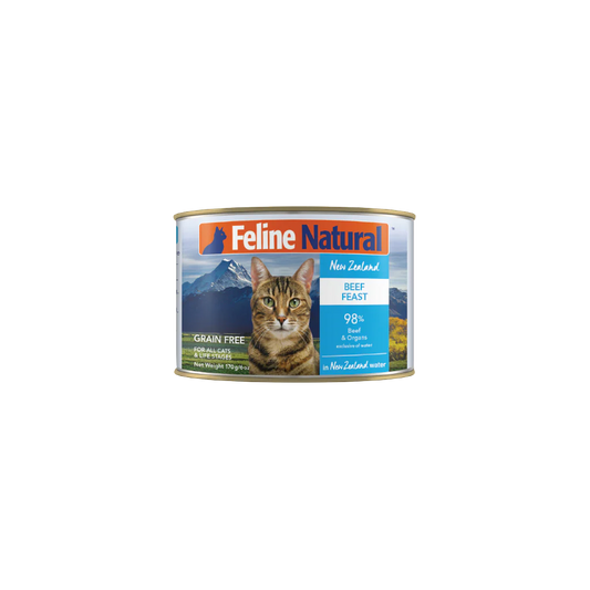 Feline Naturals Beef Feast 6oz 12 Pack