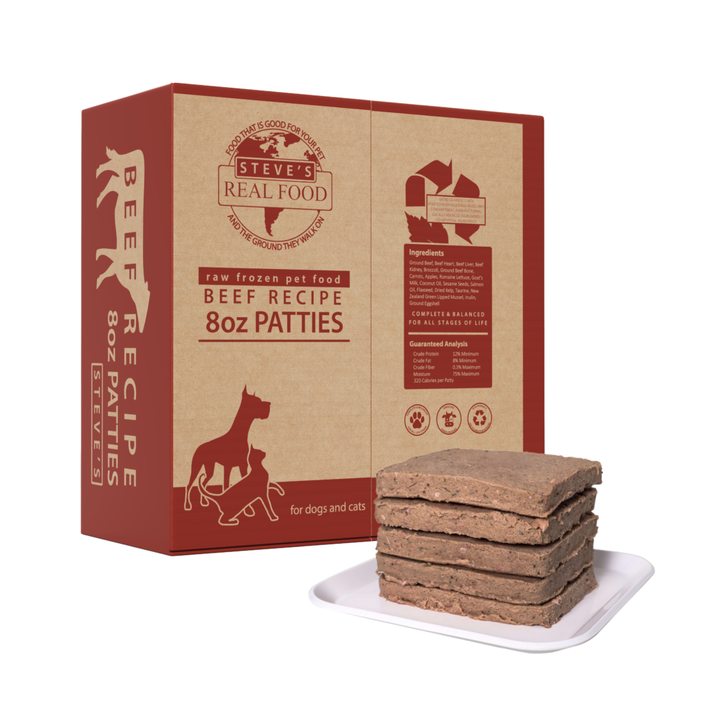 Steves Real Food Beef Patties 14lb Box