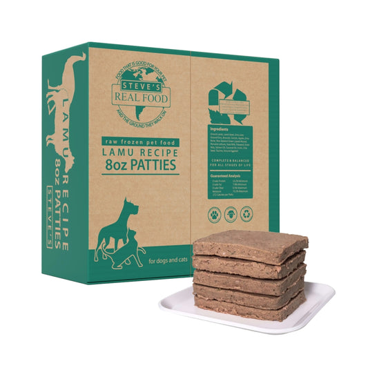 Steves Real Food Lamu Patties 14lb Box