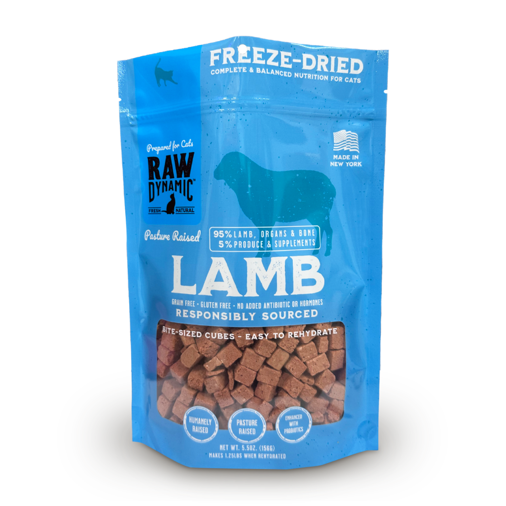Raw Dynamic Freeze Dried Lamb Cat Food 5.5oz