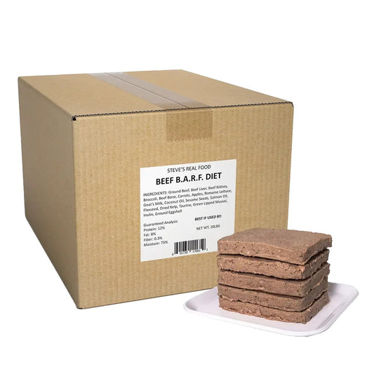 Steves Real Food Beef Patties 20lb Bulk Box