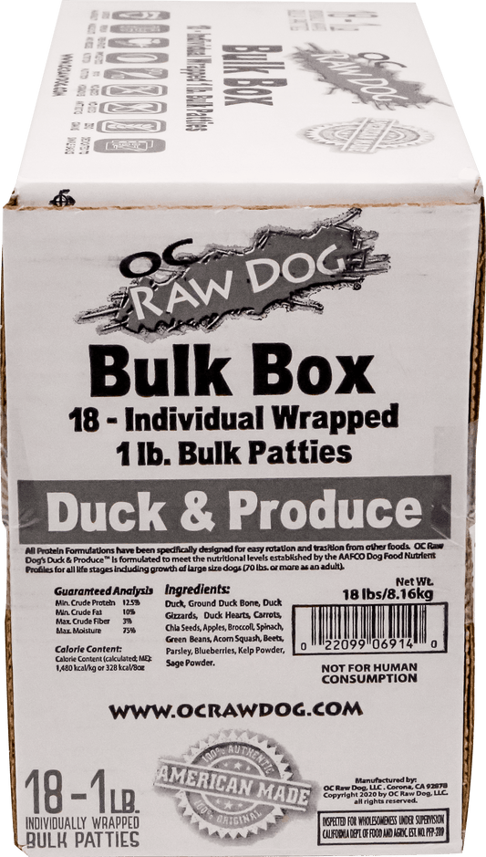 Duck & Produce 18lb Bulk Box